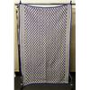 Image 1 : Woven Blue & White Area Rug 52" x 80"