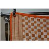 Image 5 : Woven Orange & White Area Rug 52" x 81"