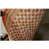 Image 7 : Woven Orange & White Area Rug 52" x 81"