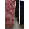 Image 12 : Qty 2 Misc Fabrics: Plaid & Black Solid Open-End Covers, Misc Sizes