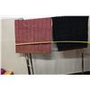 Image 8 : Qty 2 Misc Fabrics: Plaid & Black Solid Open-End Covers, Misc Sizes