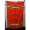Image 1 : Red Area Rug w/ Geometric Design & Fringe 36" x 58"