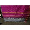 Image 4 : Floral Fabric Wrap or Throw w/ Fringe 216" x 48"