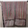 Image 1 : Striped Fabric Wrap or Throw w/ Fringe 50" x 86"