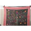 Image 2 : Katna's Kanthas Embroidered Floral Fabric Wrap or Throw 54" x 84"