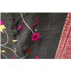 Image 8 : Katna's Kanthas Embroidered Floral Fabric Wrap or Throw 54" x 84"