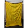 Image 1 : Katna's Kanthas Embroidered Yellow Fabric Wrap or Throw  60" x 40"