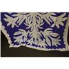 Image 4 : Applique Embroidered Floral Quilt or Cover 72" x 46"