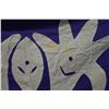 Image 5 : Applique Embroidered Floral Quilt or Cover 72" x 46"