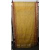 Image 1 : Embroidered Yellow Fabric Wrap or Throw  44" x 108"