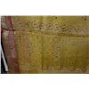 Image 5 : Embroidered Yellow Fabric Wrap or Throw  44" x 108"