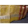 Image 6 : Embroidered Yellow Fabric Wrap or Throw  44" x 108"
