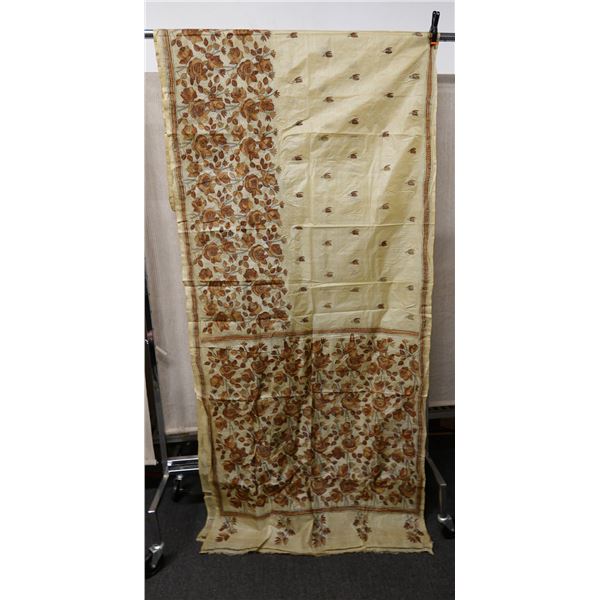 Floral Fabric Wrap or Throw 44" x 112"