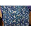 Image 3 : Japanese Kasuri Pattern No Matter Blue Fabric Throw 84" x 90"