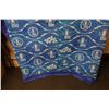 Image 4 : Japanese Kasuri Pattern No Matter Blue Fabric Throw 84" x 90"