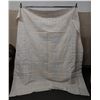 Image 1 : White Fabric Wrap or Throw 84" x 100"