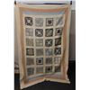 Image 1 : Geometric Shape Design Fabric Quilt or Throw 60" x 90"