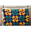 Image 2 : Floral Design Fabric Quilt or Throw 84" x 110"