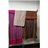 Image 6 : Qty 3 Fabric Sections, Misc Design & Sizes