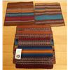 Image 1 : Qty 5 Woven Peruvian Natural Textile Placemats 16" x 16"