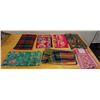 Image 1 : Qty 7 Fabric Sections, Misc Design & Sizes