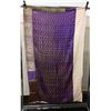 Image 1 : Geometric Shape Design Fabric Quilt or Throw 38" x 64"