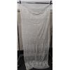 Image 1 : White Fabric Wrap or Throw 39" x 100"