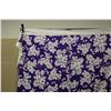 Image 2 : Floral Design Fabric Cover or Throw 76" x 82"