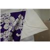 Image 7 : Floral Design Fabric Cover or Throw 76" x 82"