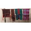 Image 1 : Qty 4 Fabric Wraps or Throws w/ Fringes, Misc Design & Sizes