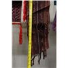 Image 7 : Qty 4 Fabric Wraps or Throws w/ Fringes, Misc Design & Sizes