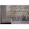 Image 6 : White Woven Design Fabric Wrap or Throw 25" x 106"