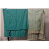 Image 1 : Qty 2 Fabric Wraps or Throws, Misc Design & Sizes