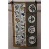Image 1 : Abstract Animal Blessings Design Fabric Wrap or Throw 18" x 33"