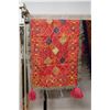 Image 2 : Qty 3 Fabric Wraps or Throws w/ Fringes, Misc Design & Sizes