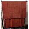 Image 1 : Red Floral Design Fabric Wrap or Throw 55" x 100"