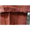 Image 3 : Red Floral Design Fabric Wrap or Throw 55" x 100"