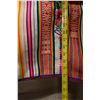 Image 5 : Striped Fabric w/ Flowers Wrap or Throw 42" x 42"