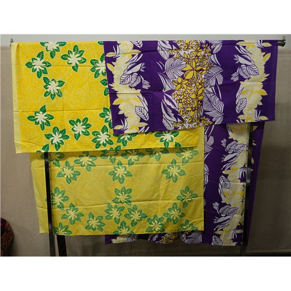 Qty 2 Fabric Wraps or Throws, Misc Design & Sizes
