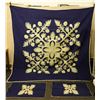 Image 1 : Hawaiian Floral Quilt 99" x 99" w/ 2 Matching Pillowcases