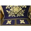 Image 3 : Hawaiian Floral Quilt 99" x 99" w/ 2 Matching Pillowcases