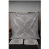 Image 2 : Hawaiian Floral Quilt 98" x 100" w/ 2 Matching Pillowcases