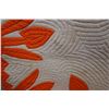 Image 10 : Orange Hawaiian Floral Quilt 93" x 90"
