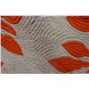 Image 12 : Orange Hawaiian Floral Quilt 93" x 90"