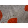 Image 15 : Orange Hawaiian Floral Quilt 93" x 90"