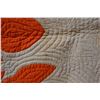 Image 17 : Orange Hawaiian Floral Quilt 93" x 90"
