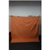 Image 21 : Orange Hawaiian Floral Quilt 93" x 90"