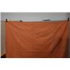 Image 22 : Orange Hawaiian Floral Quilt 93" x 90"