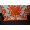 Image 3 : Orange Hawaiian Floral Quilt 93" x 90"