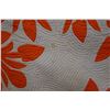 Image 5 : Orange Hawaiian Floral Quilt 93" x 90"